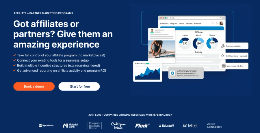 Affiliate marketing software - Referral Rock