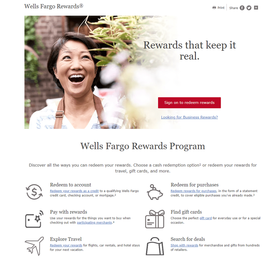 wells fargo rewards