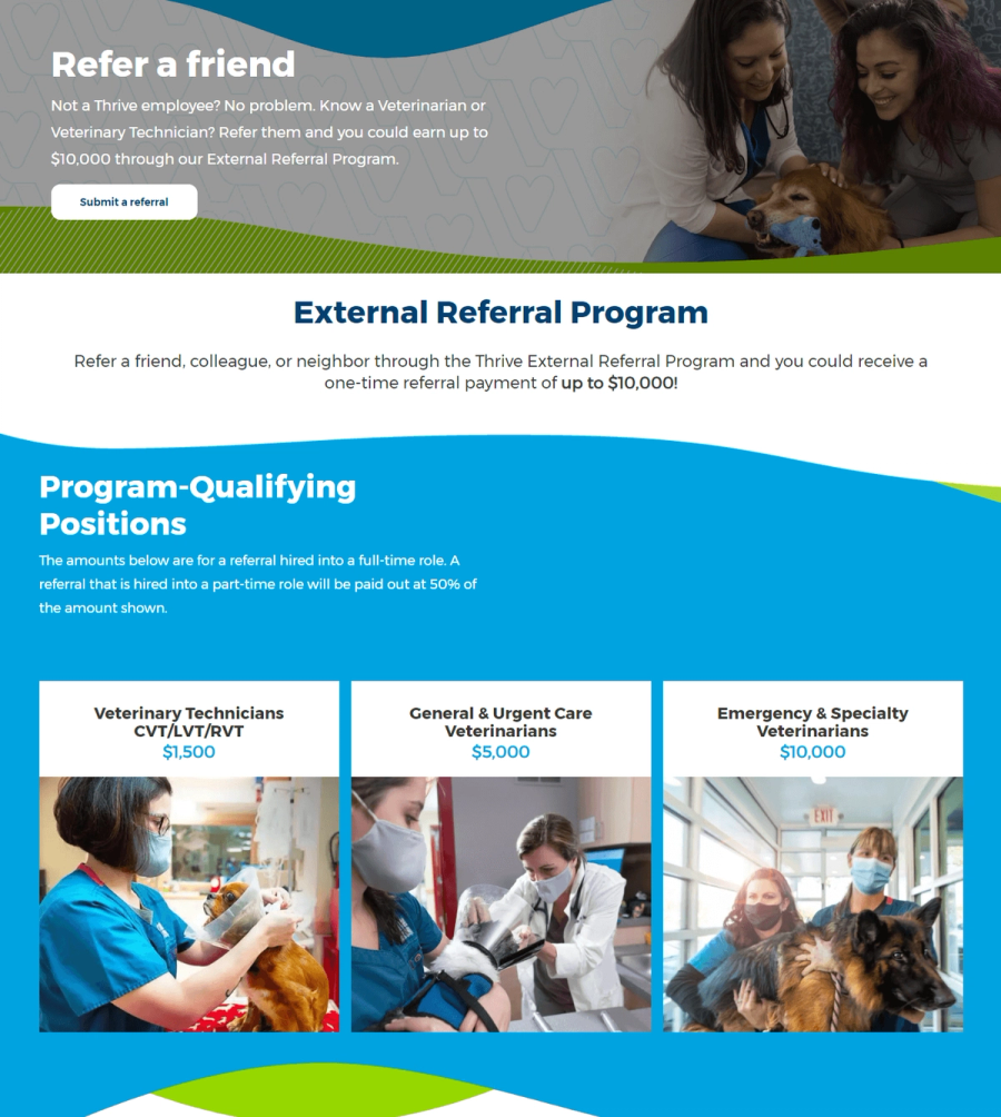 veterinary external referral program