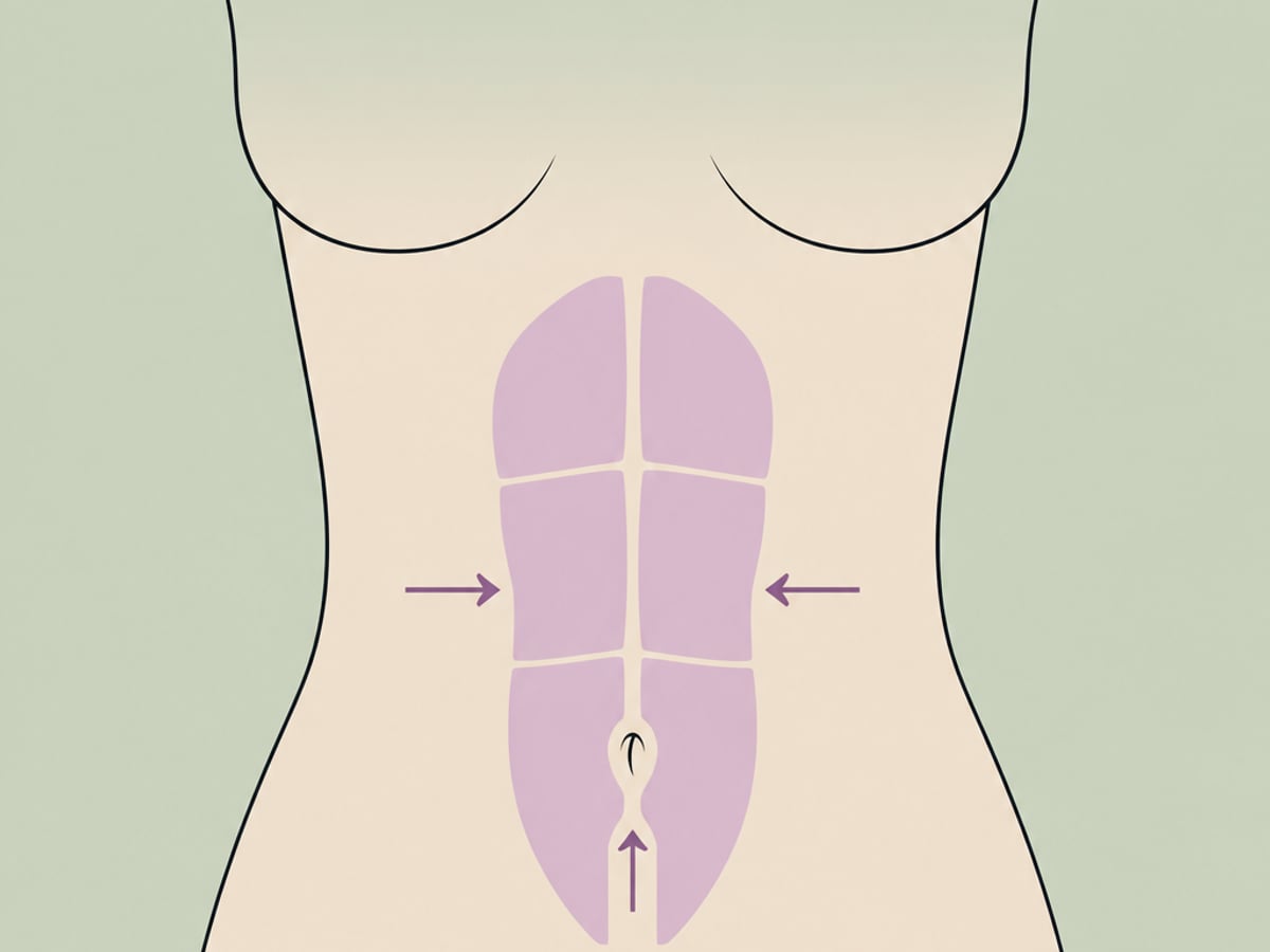Vollständige Abdominoplastik — illustration