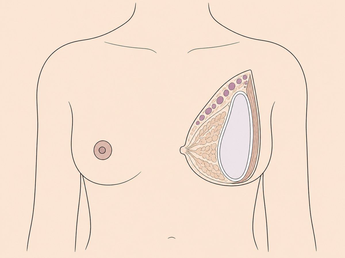 Implantat und Fett zusammen — illustration