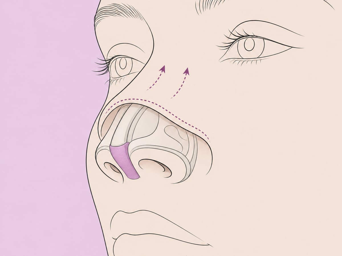 Offene Rhinoplastik — illustration