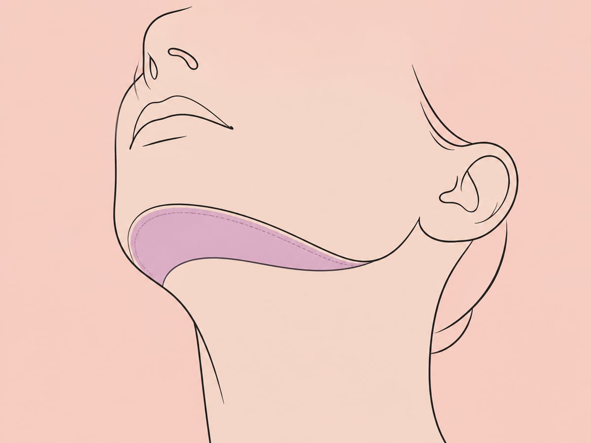 شفط دهون تحت الذقن — illustration