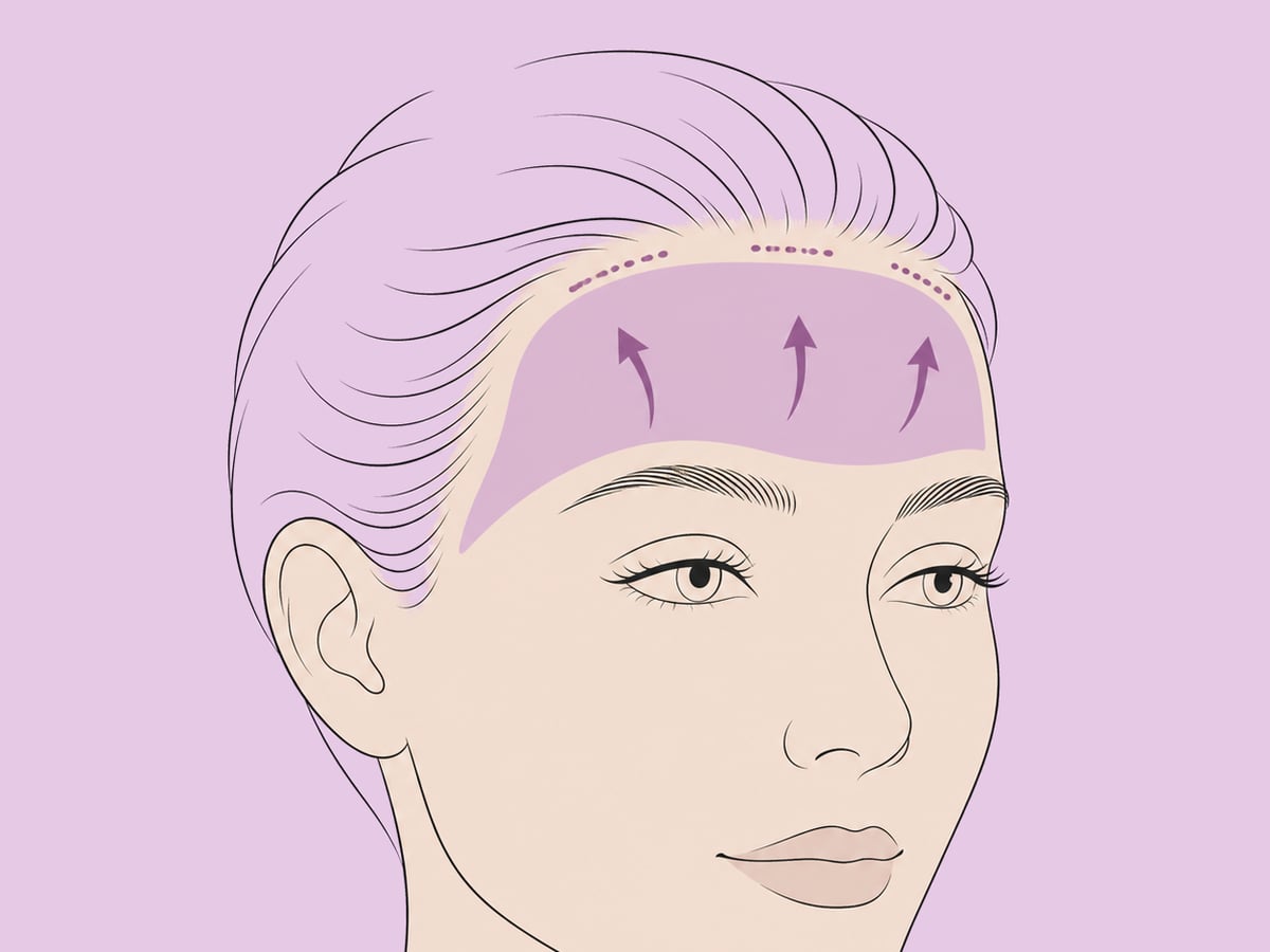 Endoskopisches Brauenlifting — illustration