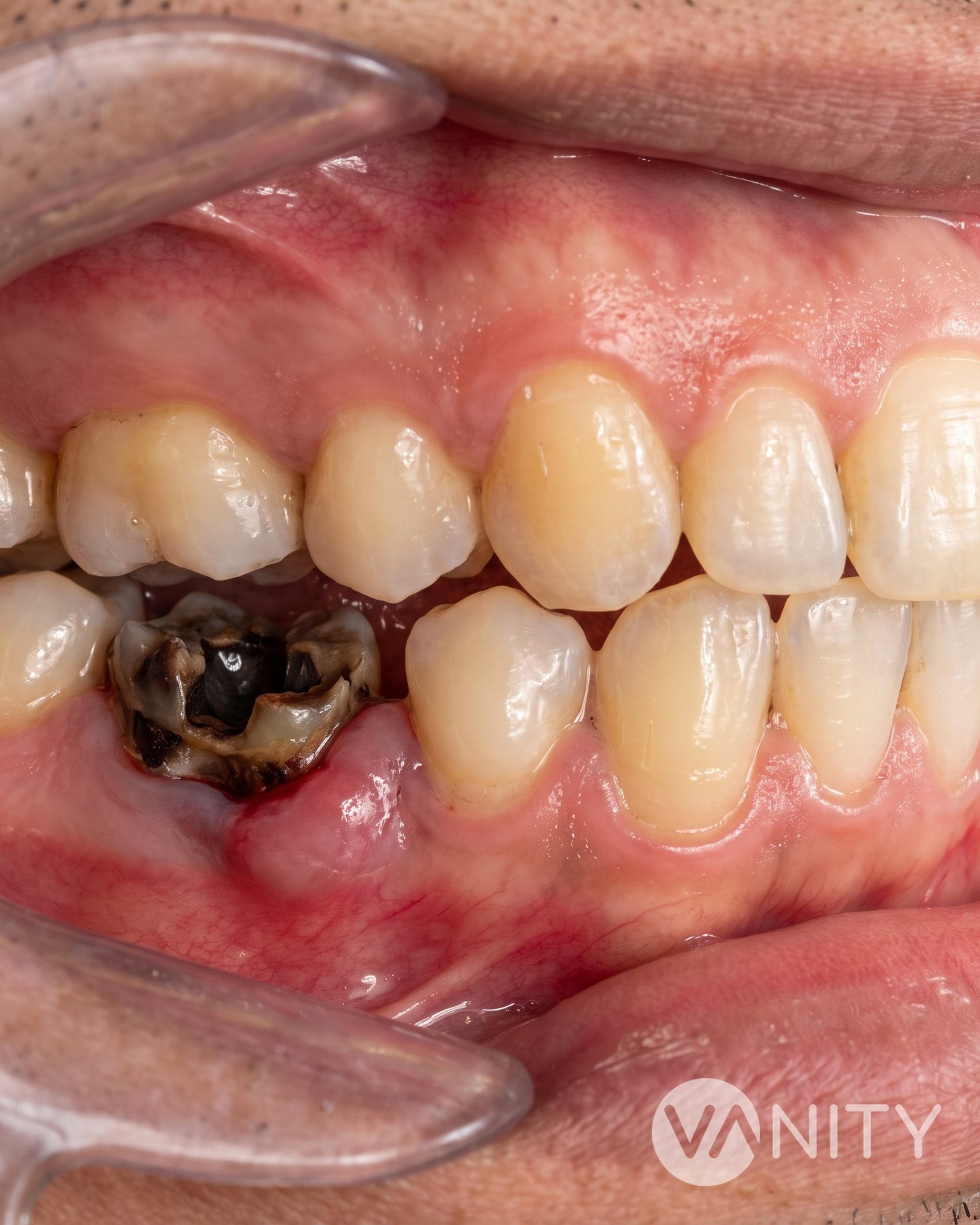 Before Tooth extraction — illustrative, not a real patient