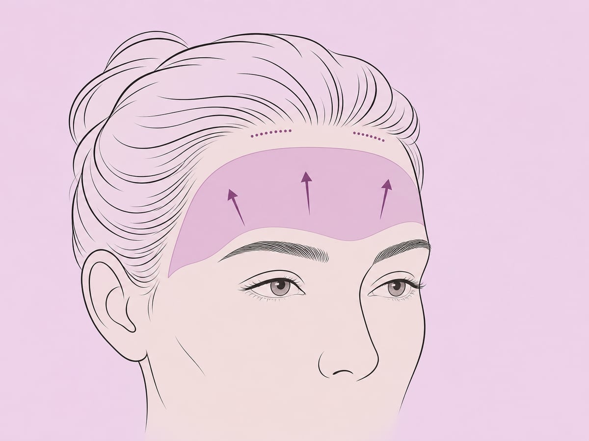 Endoskopischer Stirnlift — illustration