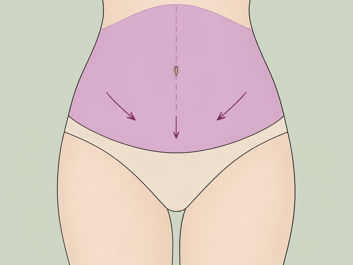 Fleur-de-Lis-Bauchdeckenstraffung (FDL) — illustration