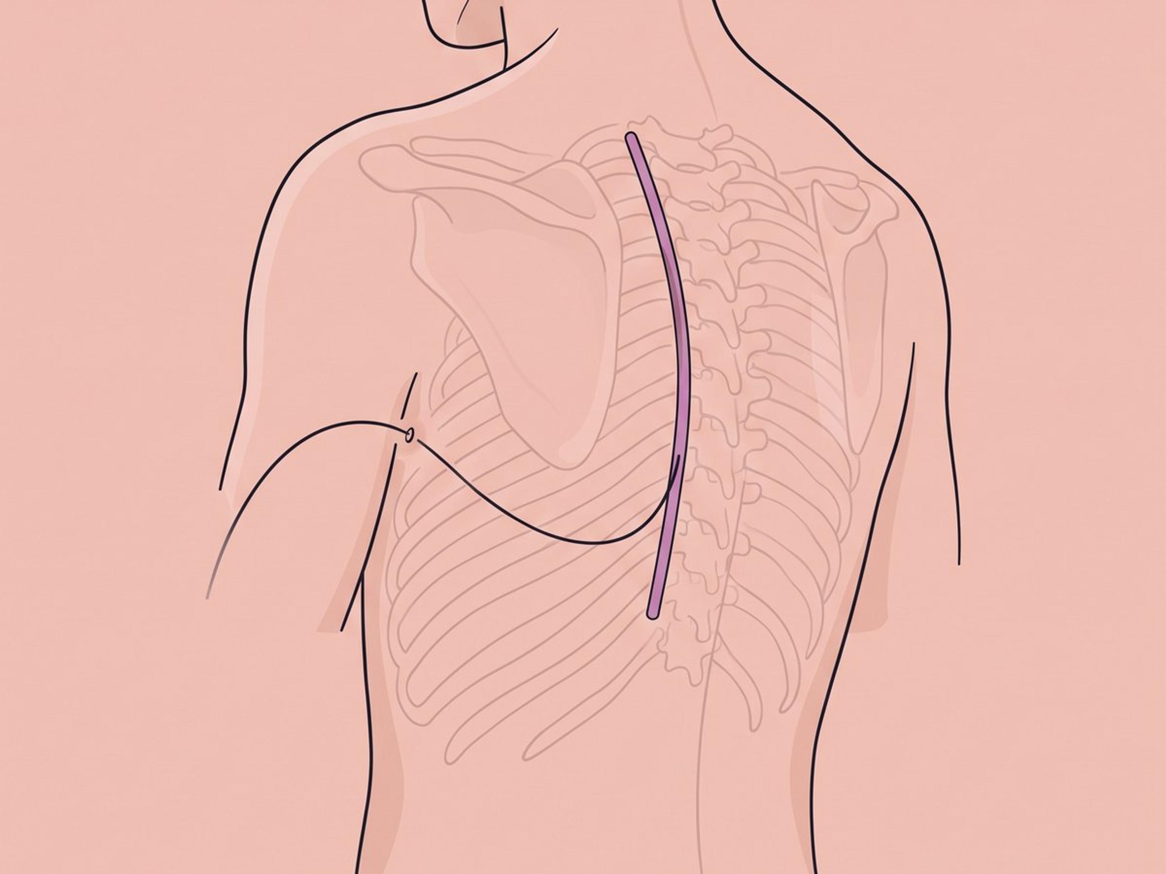 Endoskopische thorakale Sympathektomie — illustration