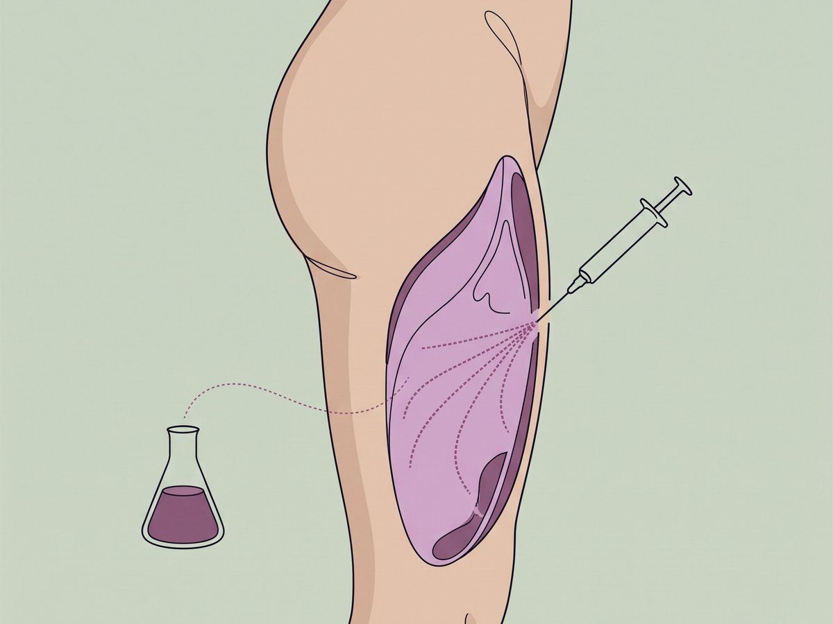 FETTTRANSFER+WADENIMPLANTATE — illustration