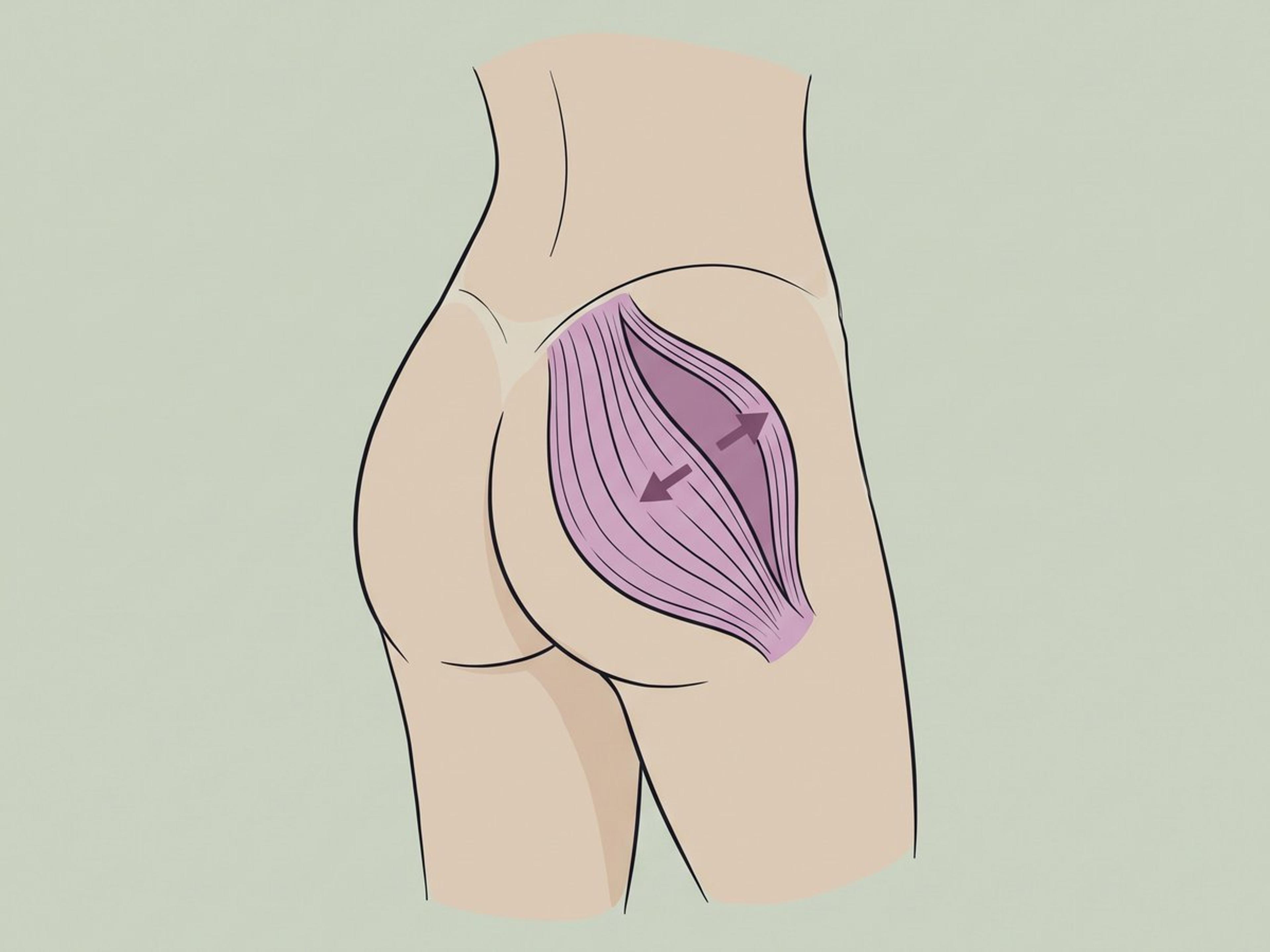 Implantat im Gesäßmuskel — illustration