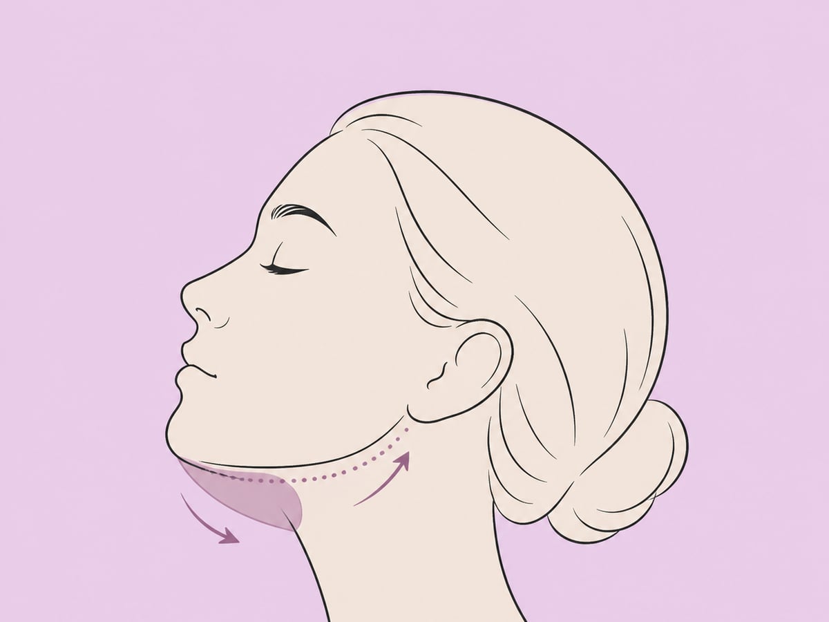 Submentale Liposuktion — illustration