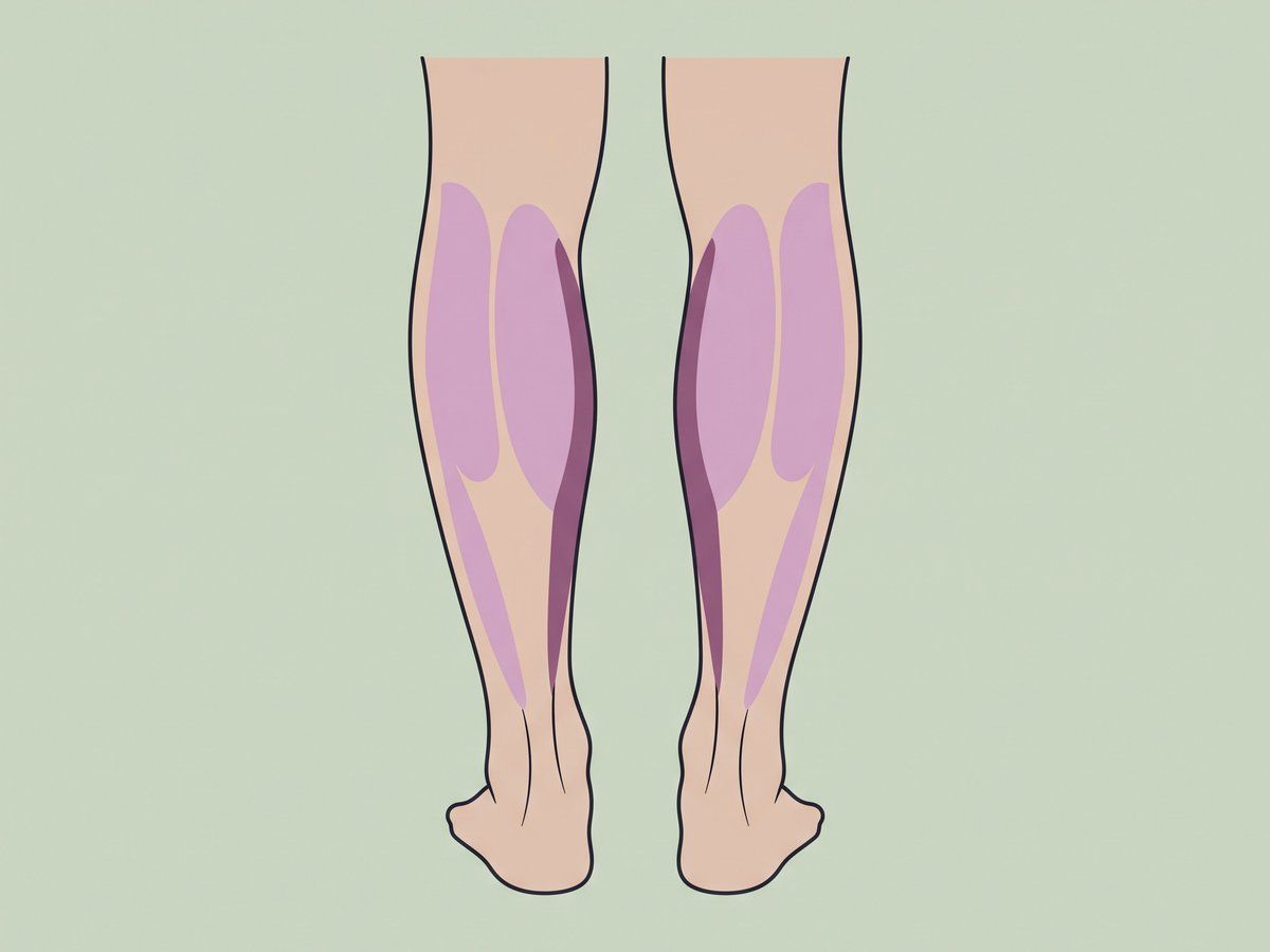 Mediales und laterales Waden-Lipofilling — illustration