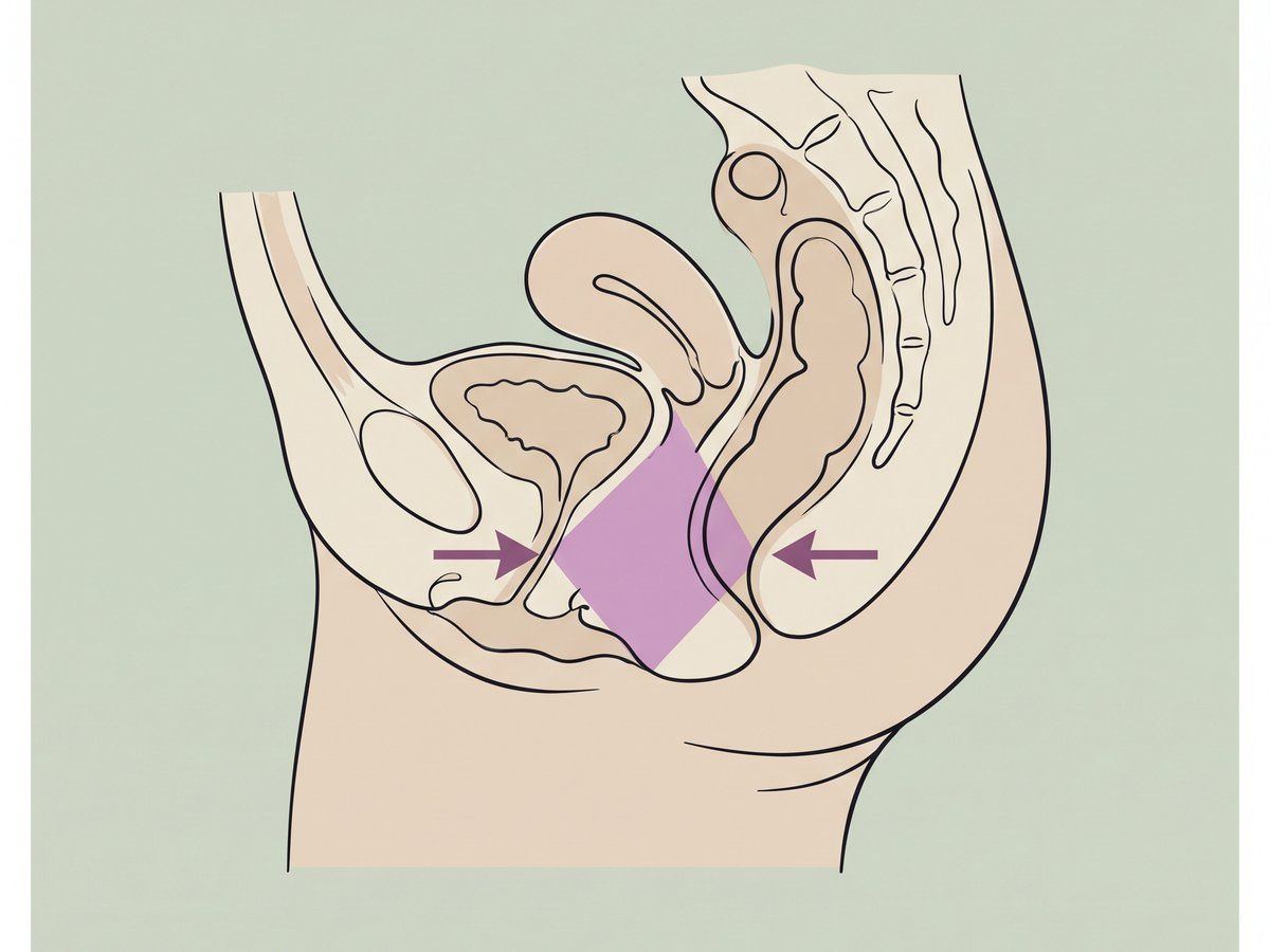 Hintere Vaginoplastik mit Perineoplastik — illustration