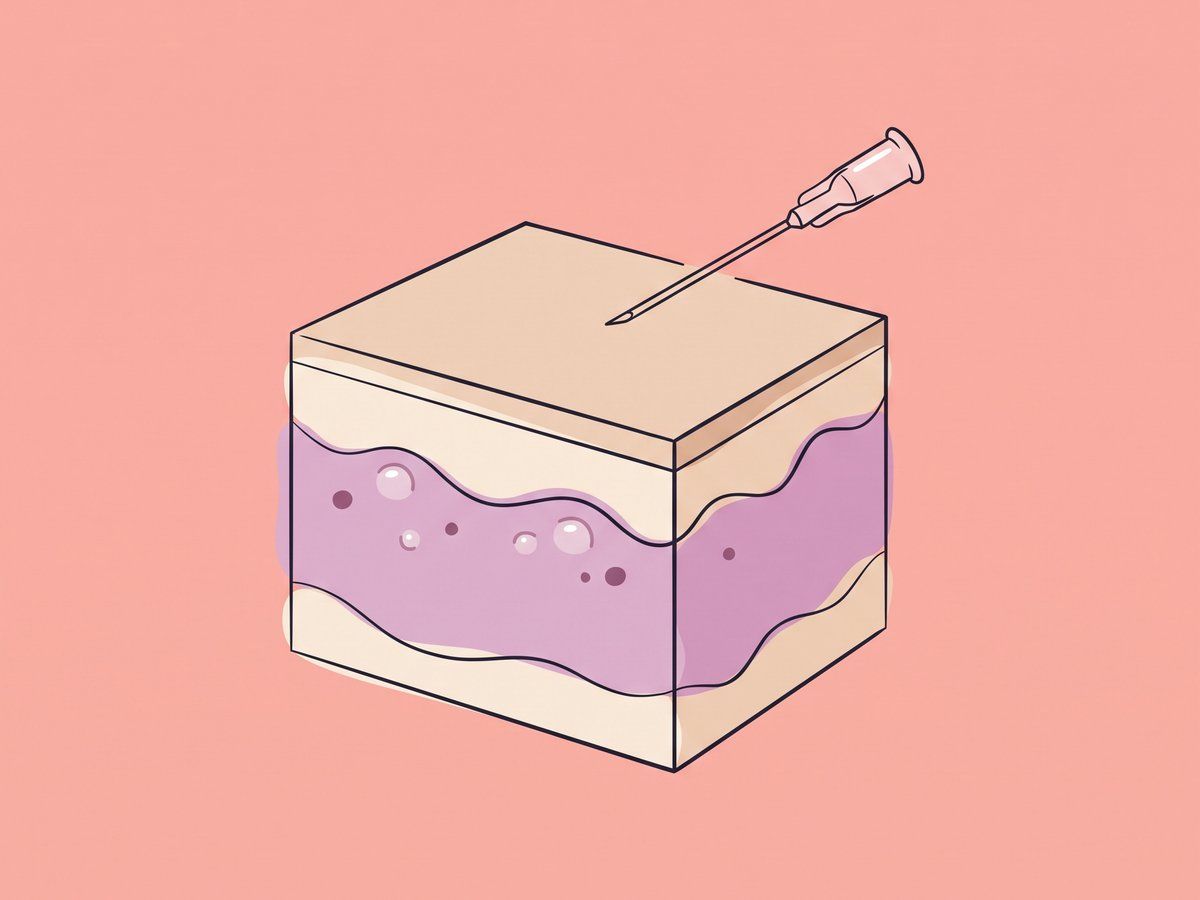 Intrader male und subkutane Injektion — illustration