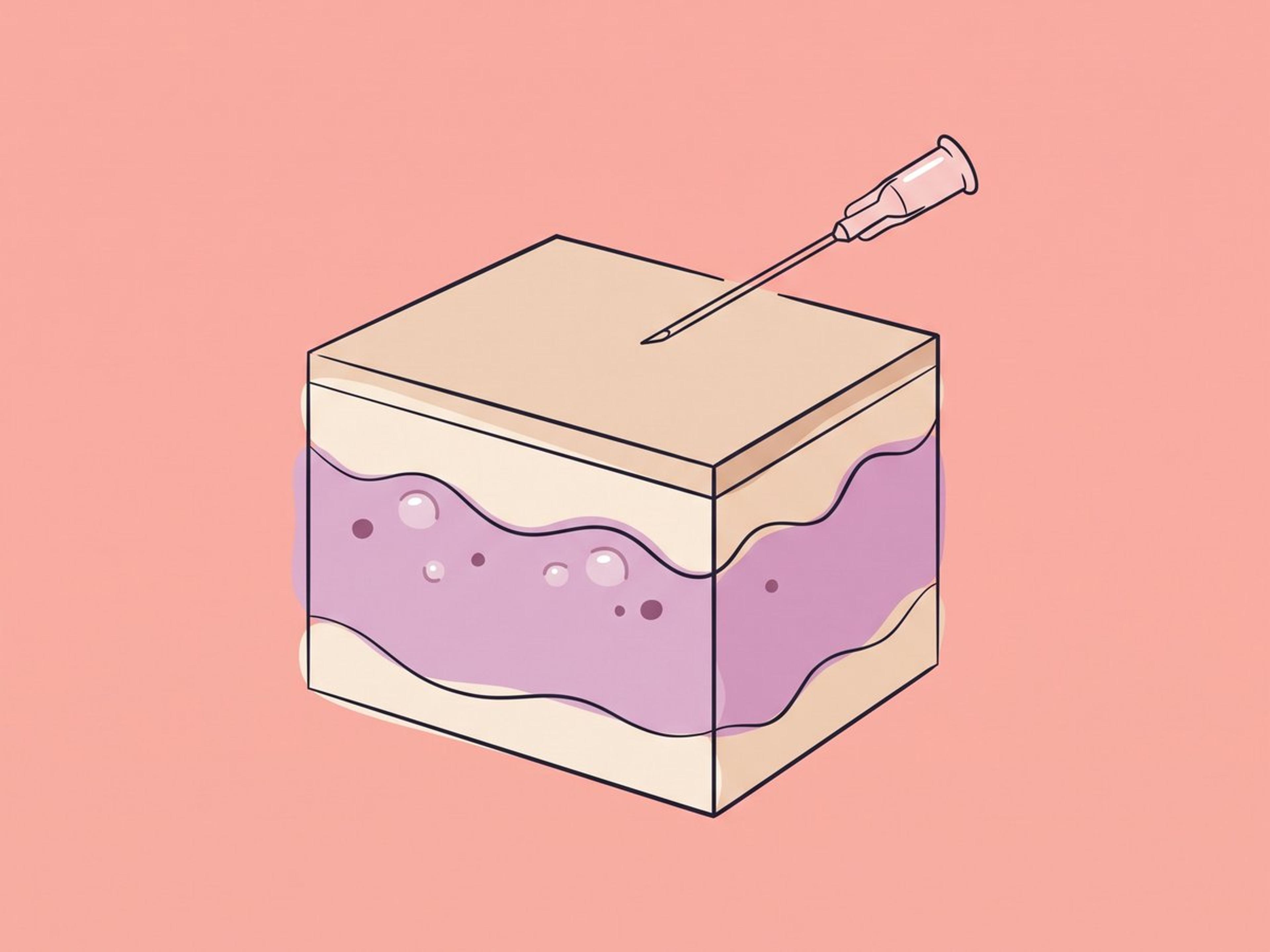 Intrader male und subkutane Injektion — illustration
