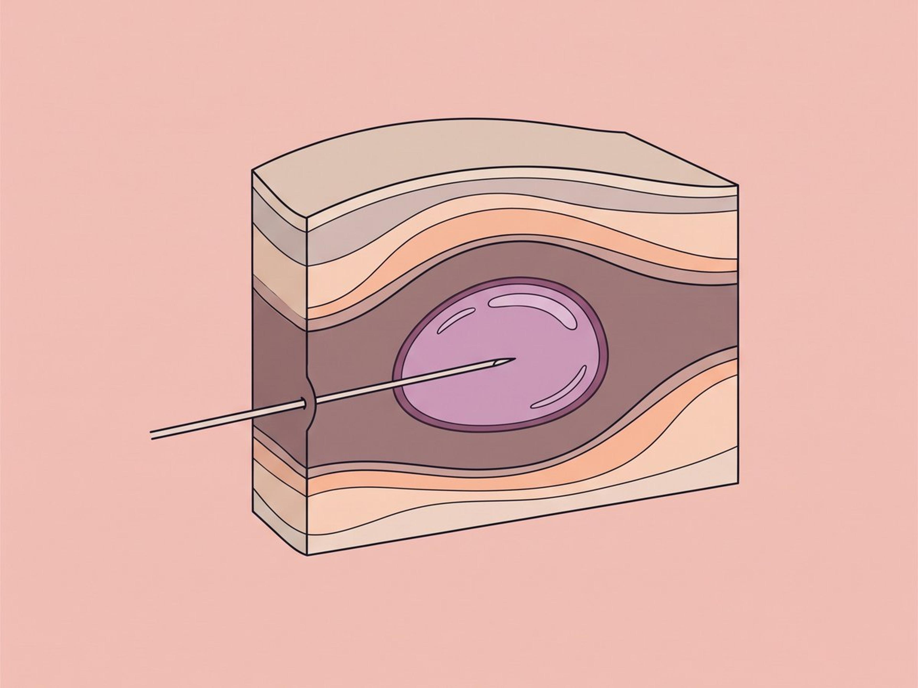 إذابة مباشرة داخل الآفة — illustration