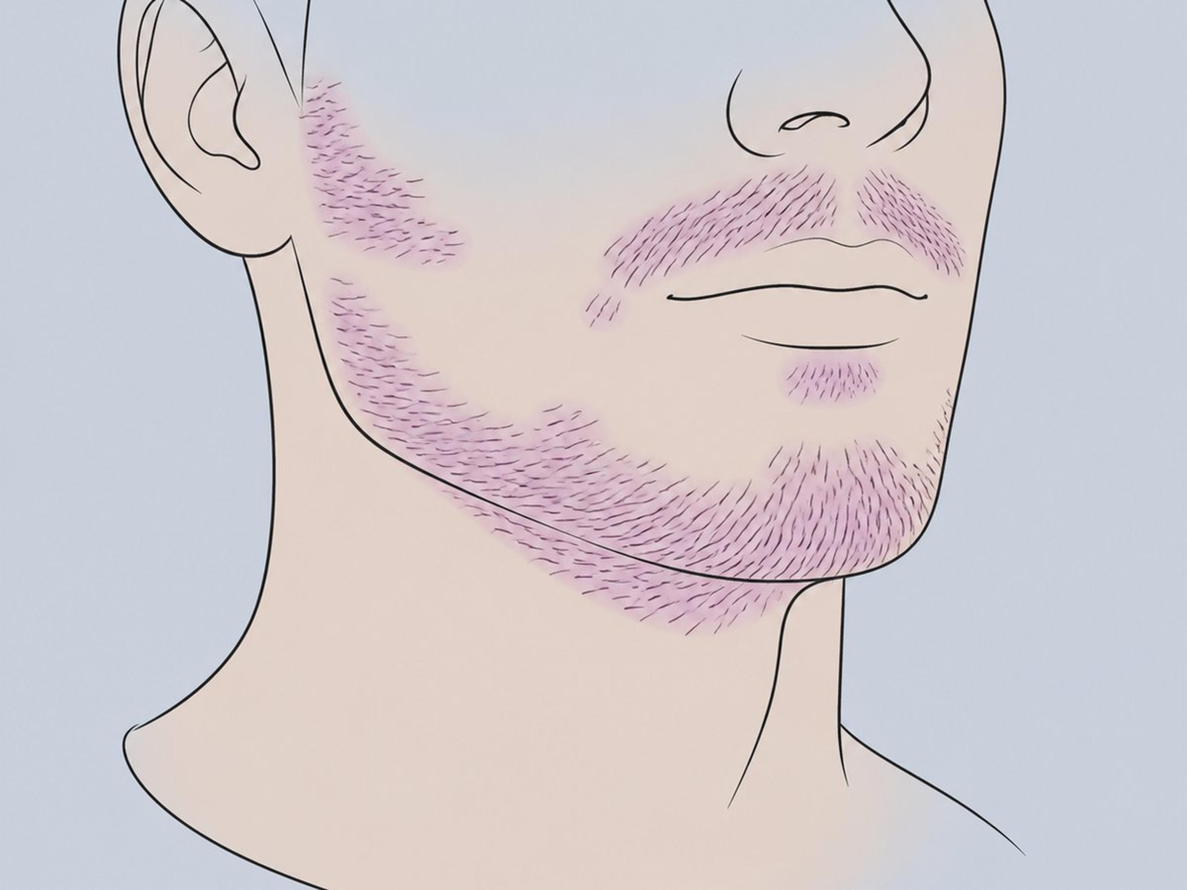 Bart- und Schnurrbarttransplantation — illustration