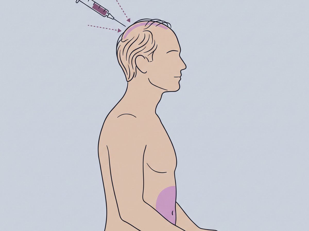 Aus Fettgewebe gewonnene stromal-vaskuläre Fraktion (SVF) — illustration