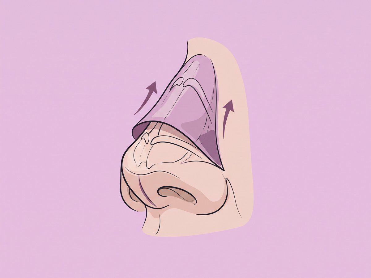 Offene strukturelle Rhinoplastik — illustration