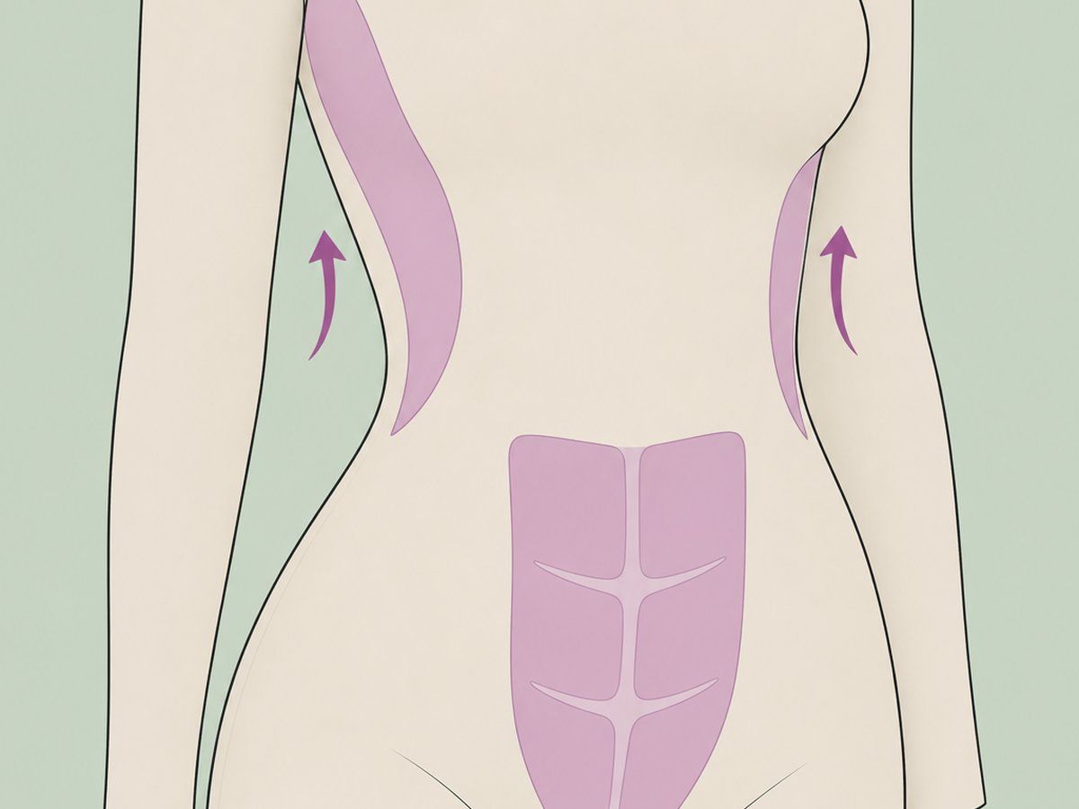 Bauchdeckenstraffung + Brustverkleinerung — illustration