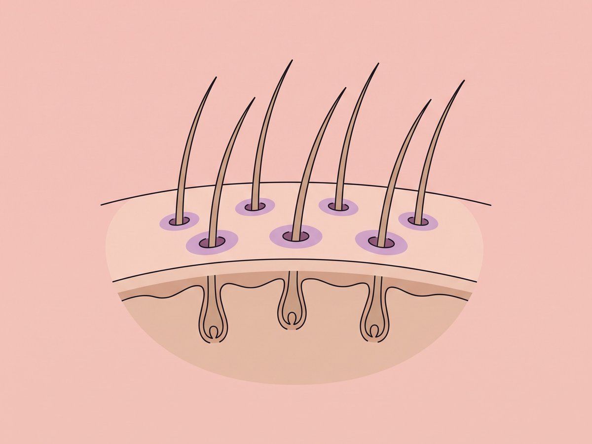 PRP alongside hair transplantation — illustration
