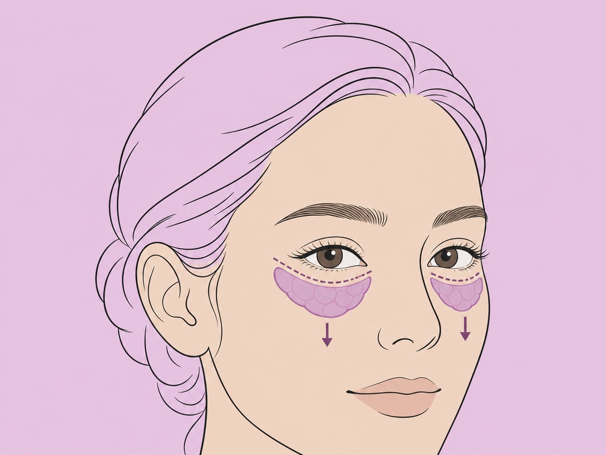 Unterlid-Blepharoplastik — illustration