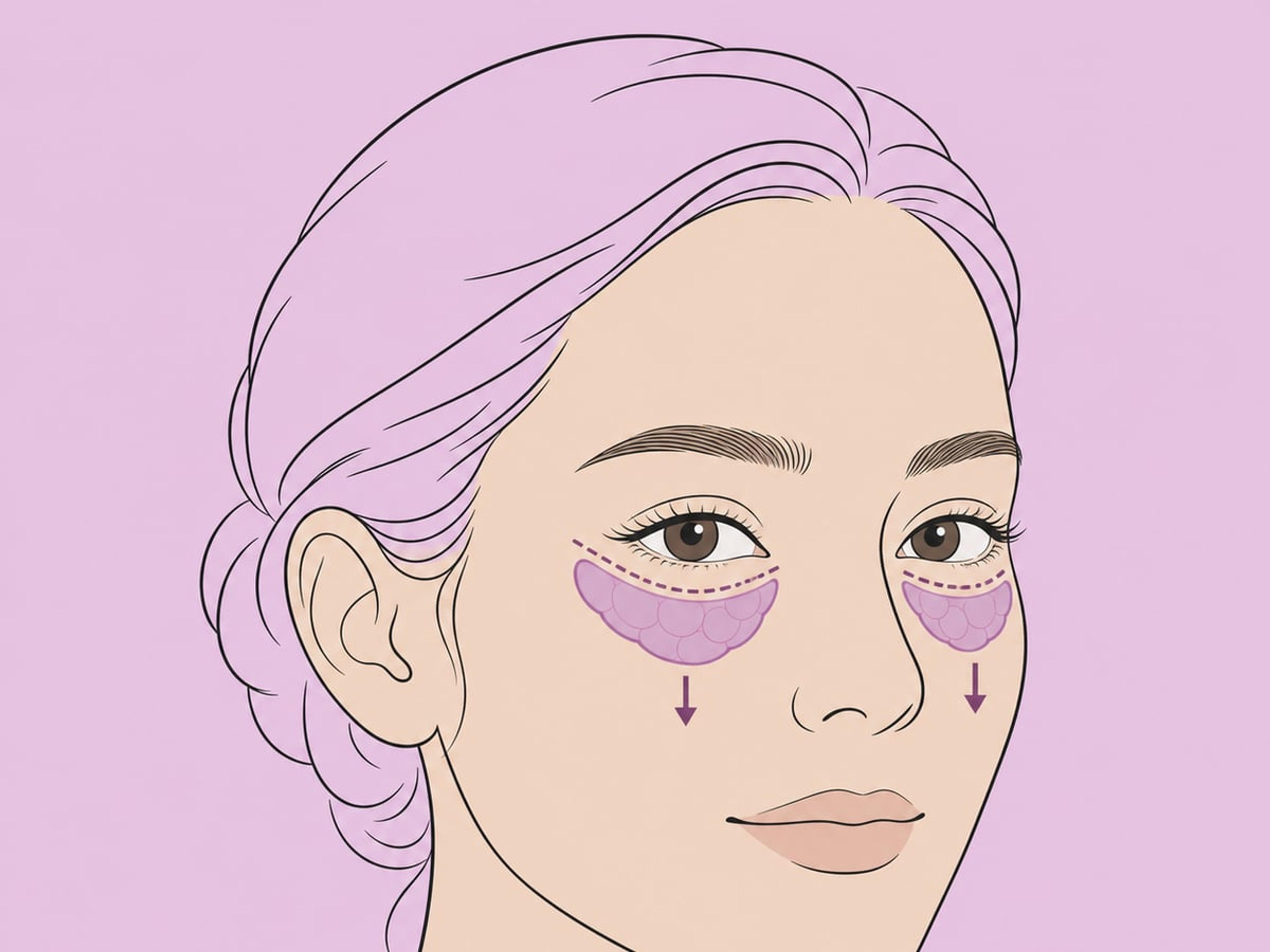 Unterlid-Blepharoplastik — illustration