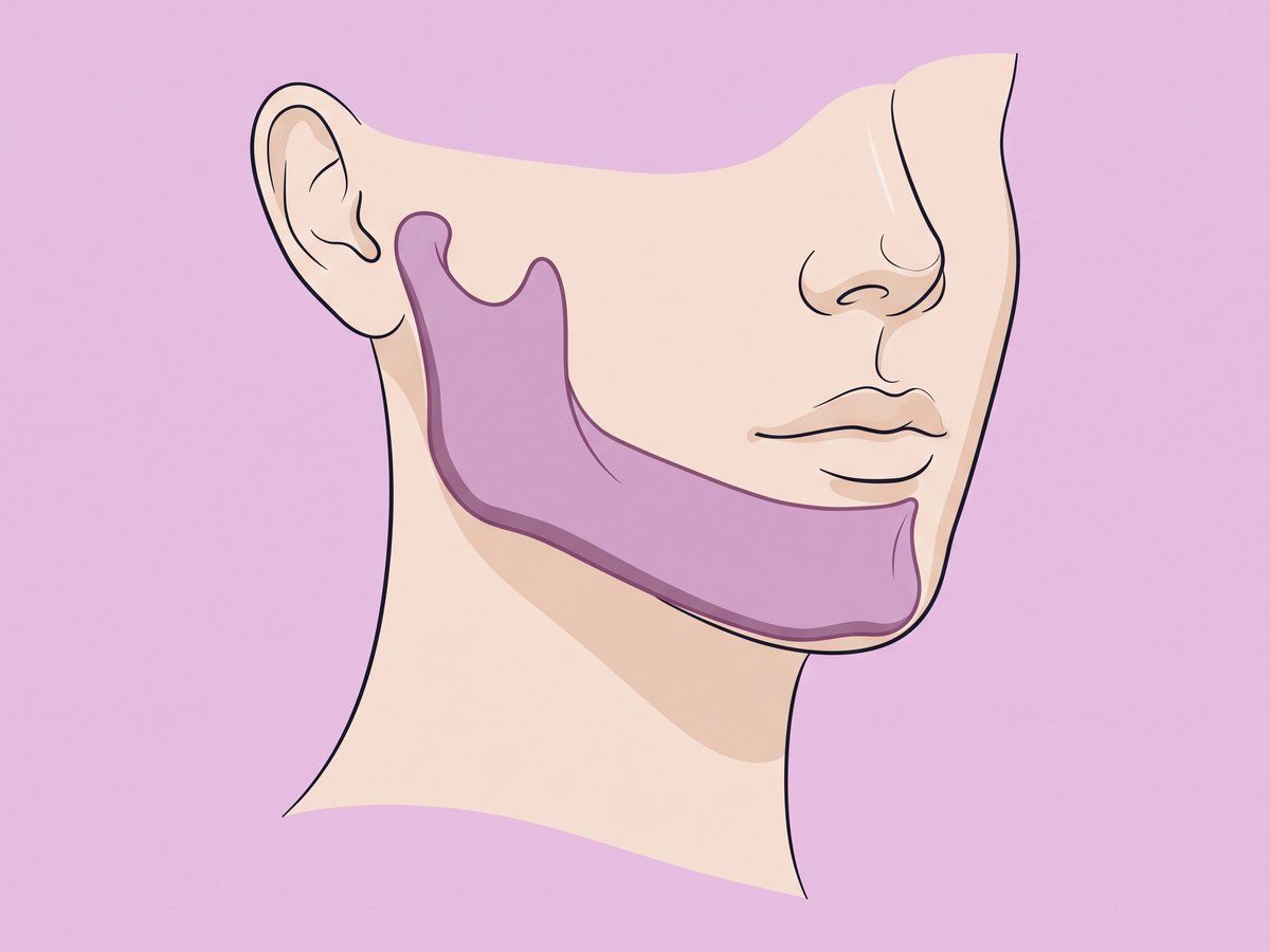 Mandibular angle shaving — illustration
