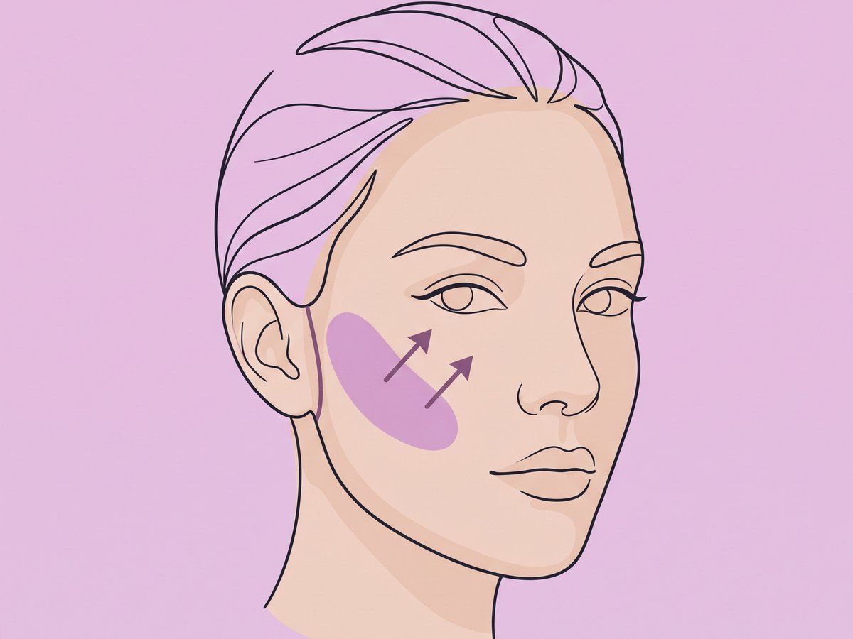 Elevación SMAS o de plano profundo mediante una incisión de lifting facial — illustration