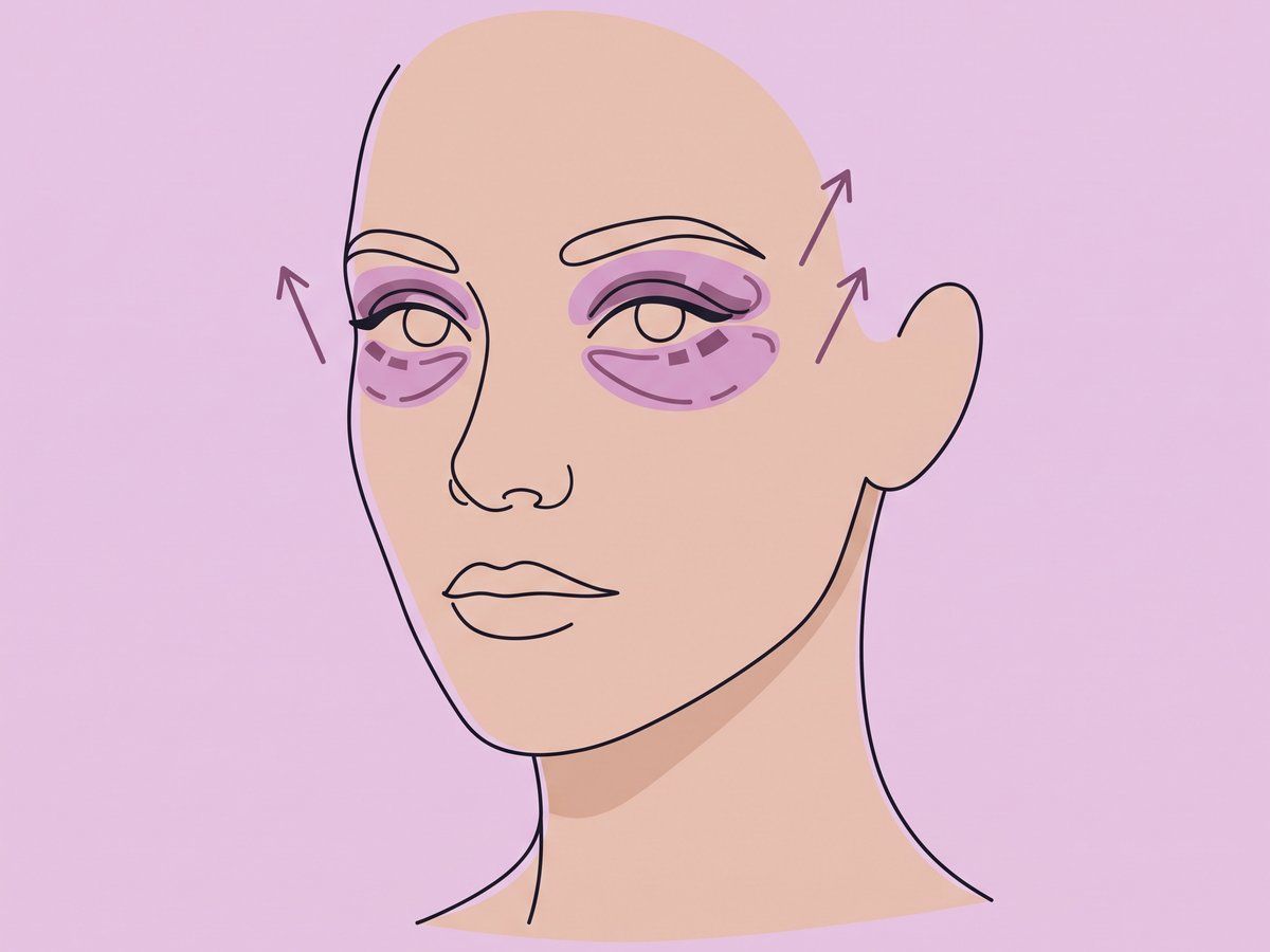 Facelift mit Lidstraffung (Blepharoplastik) — illustration