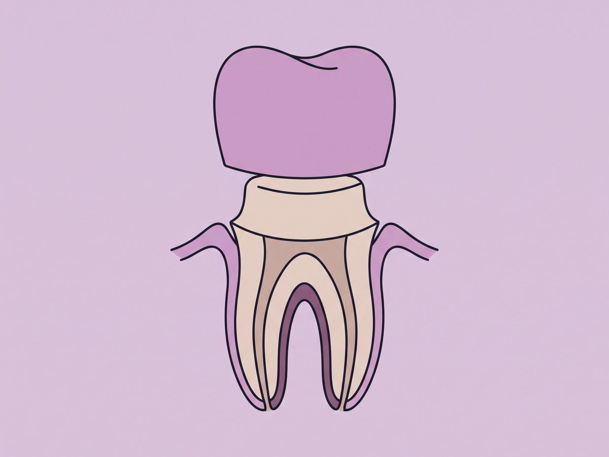 تاج زركونيا أحادي الكتلة — illustration