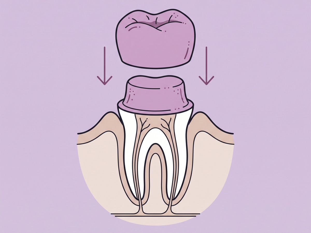تاج CAD/CAM في العيادة في اليوم نفسه — illustration