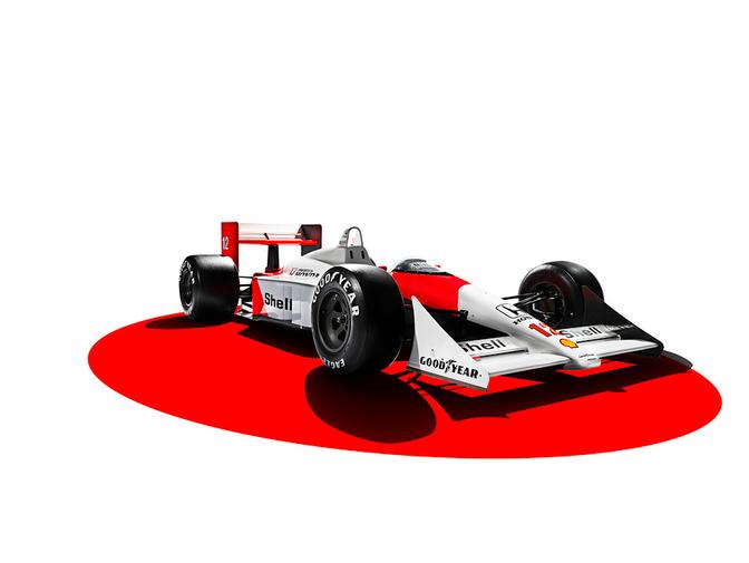 Ayrton Senna's iconic McLaren Formula 1 car