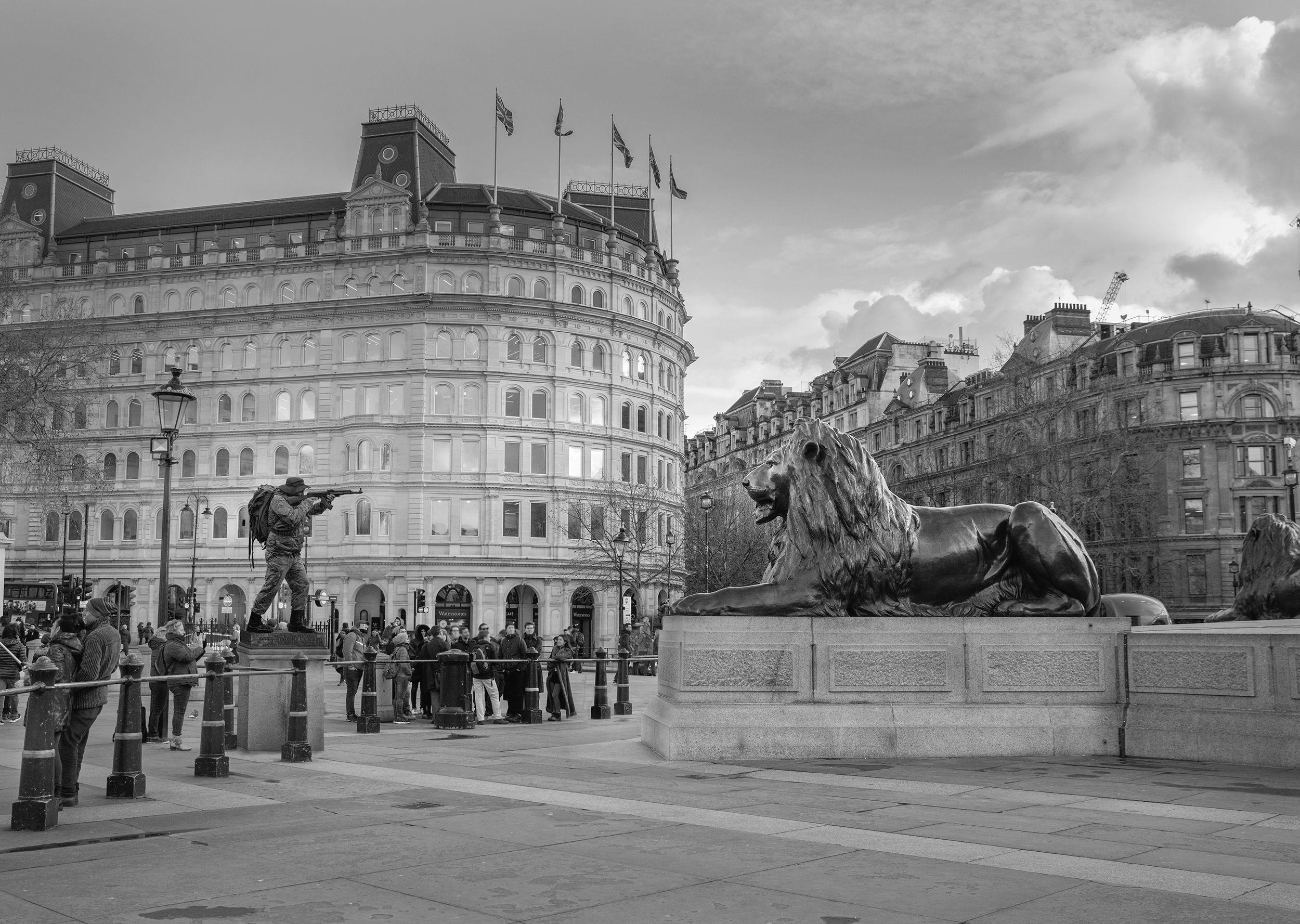 A large, iconic landmark in London.