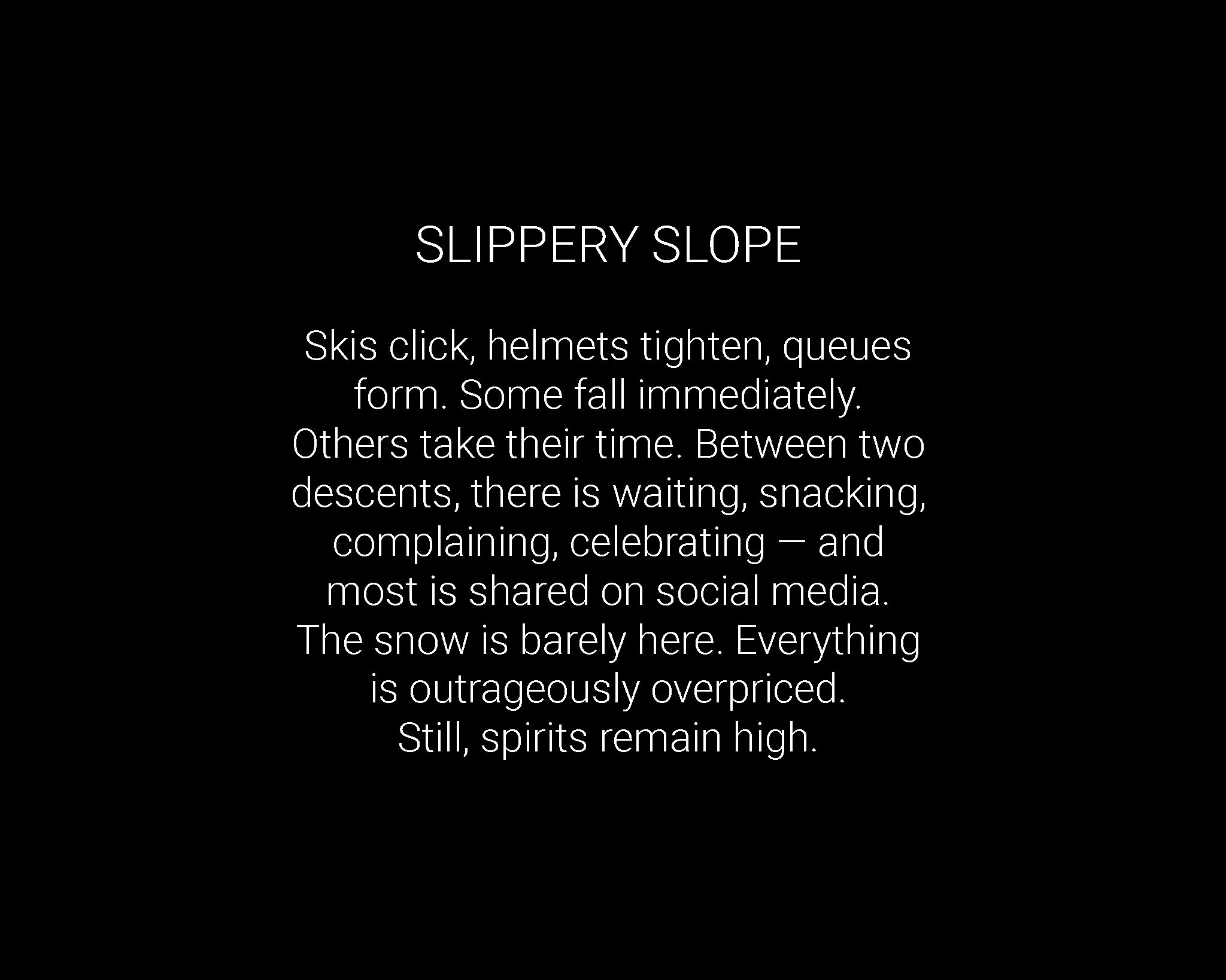 Alys Thomas Text  Slippery Slope text