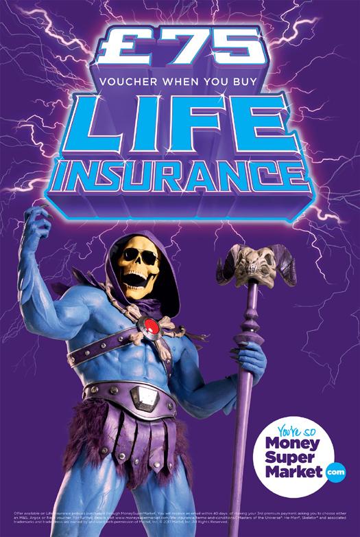 Gary Salter and Skeletor — Money Super Market Campaign