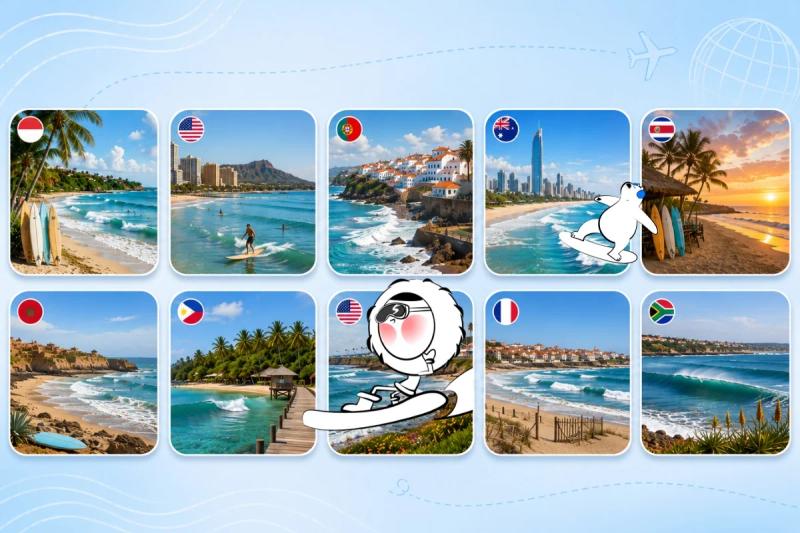 Top 10 Best Places to Surf in the World (Surf Holiday)