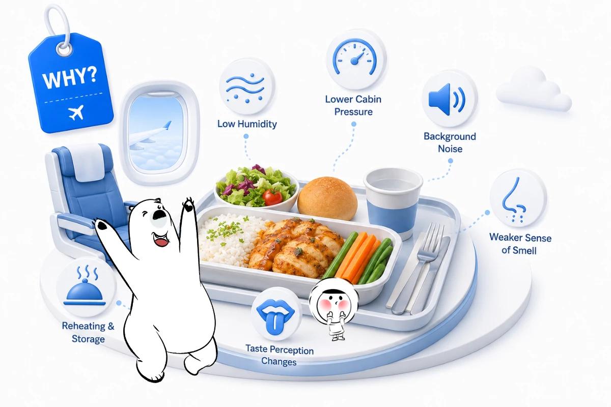 Why Does Airplane Food Taste So Bad? The Science Explained