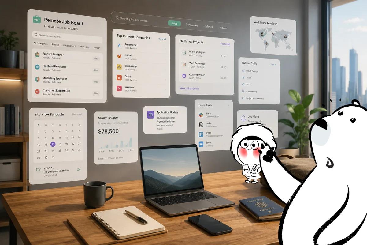 Find the best websites and apps for remote jobs, freelance work, and location-independent careers for digital nomads.