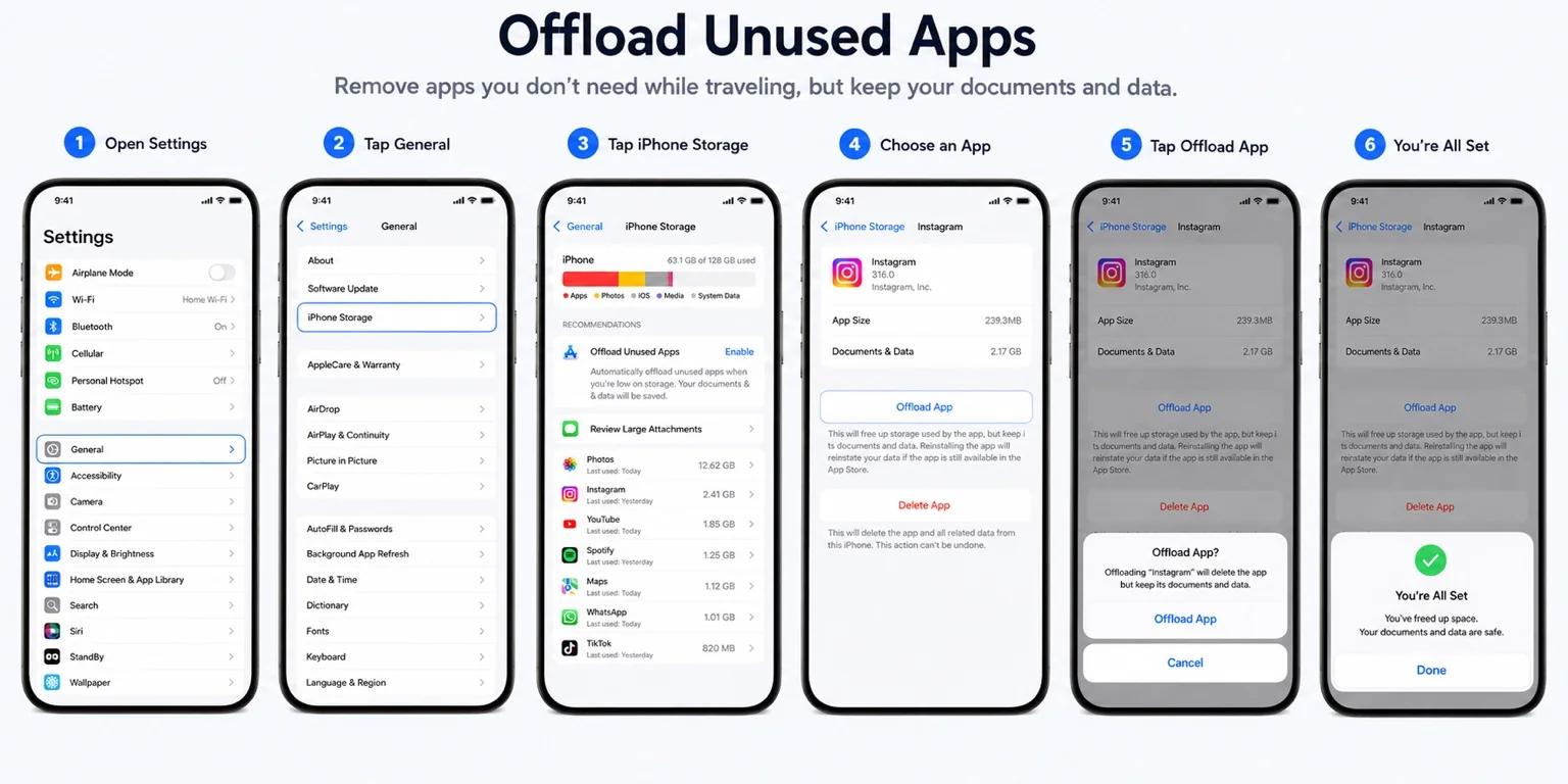 offload unused apps on iphone