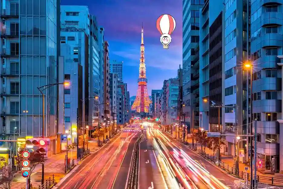 Tokyo tower around sunset. Talking about Japan's new travel authorisation program that will launch in 2028 called JESTA