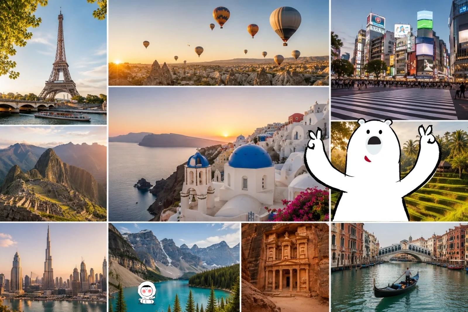 Discover the most Instagrammable places in the world, from Paris and Bali to Tokyo, Cappadocia, Santorini, and more photo-worthy destinations.