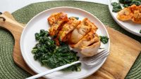 Easy Air Fryer Stuffed Tuscan Chicken