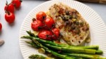 Easy Mediterranean Cod and Asparagus