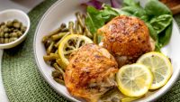 Lemon Butter Chicken with Capers & Green Beans