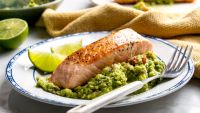 Keto Seared Salmon with Guacamole