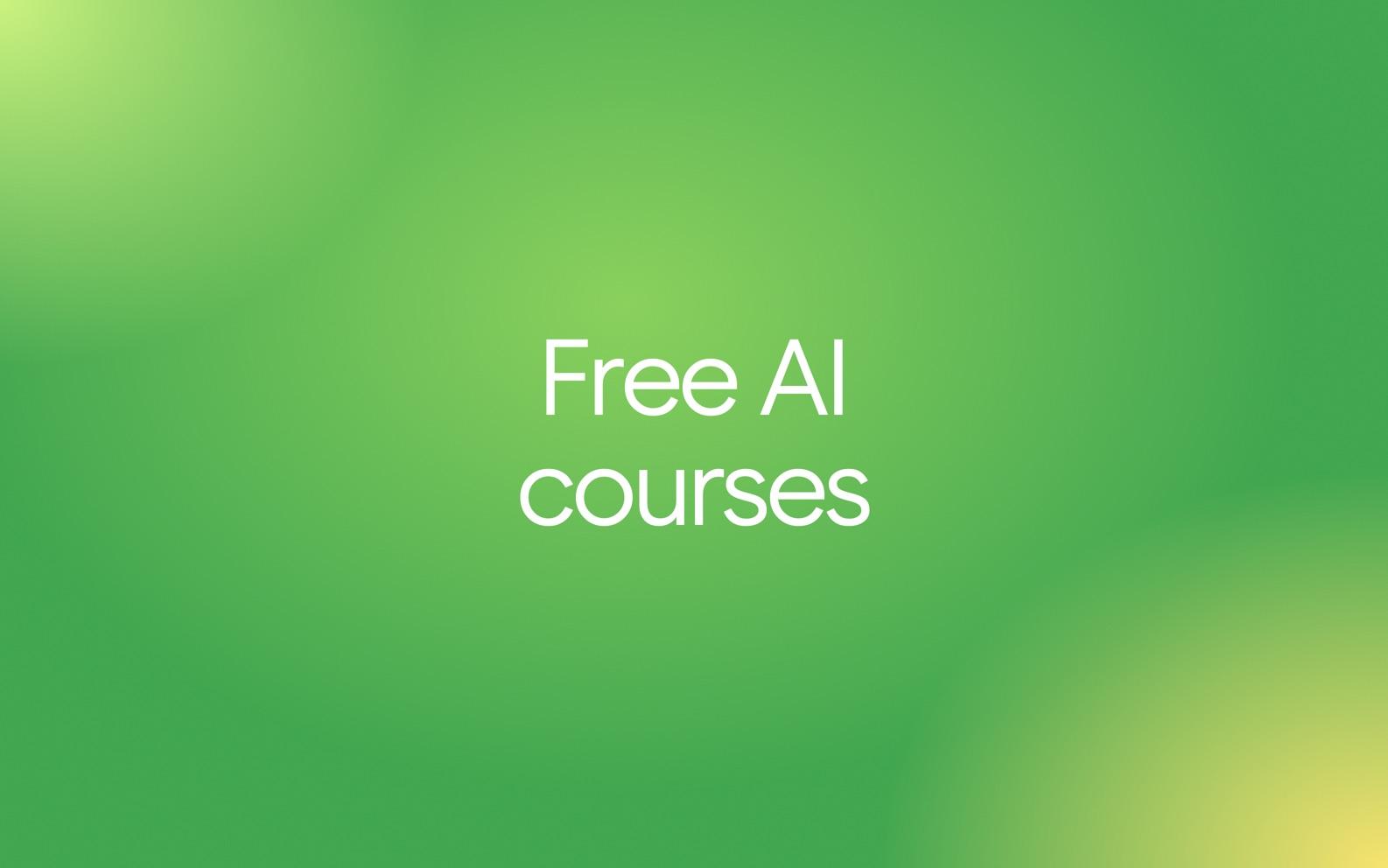 Best free AI courses
