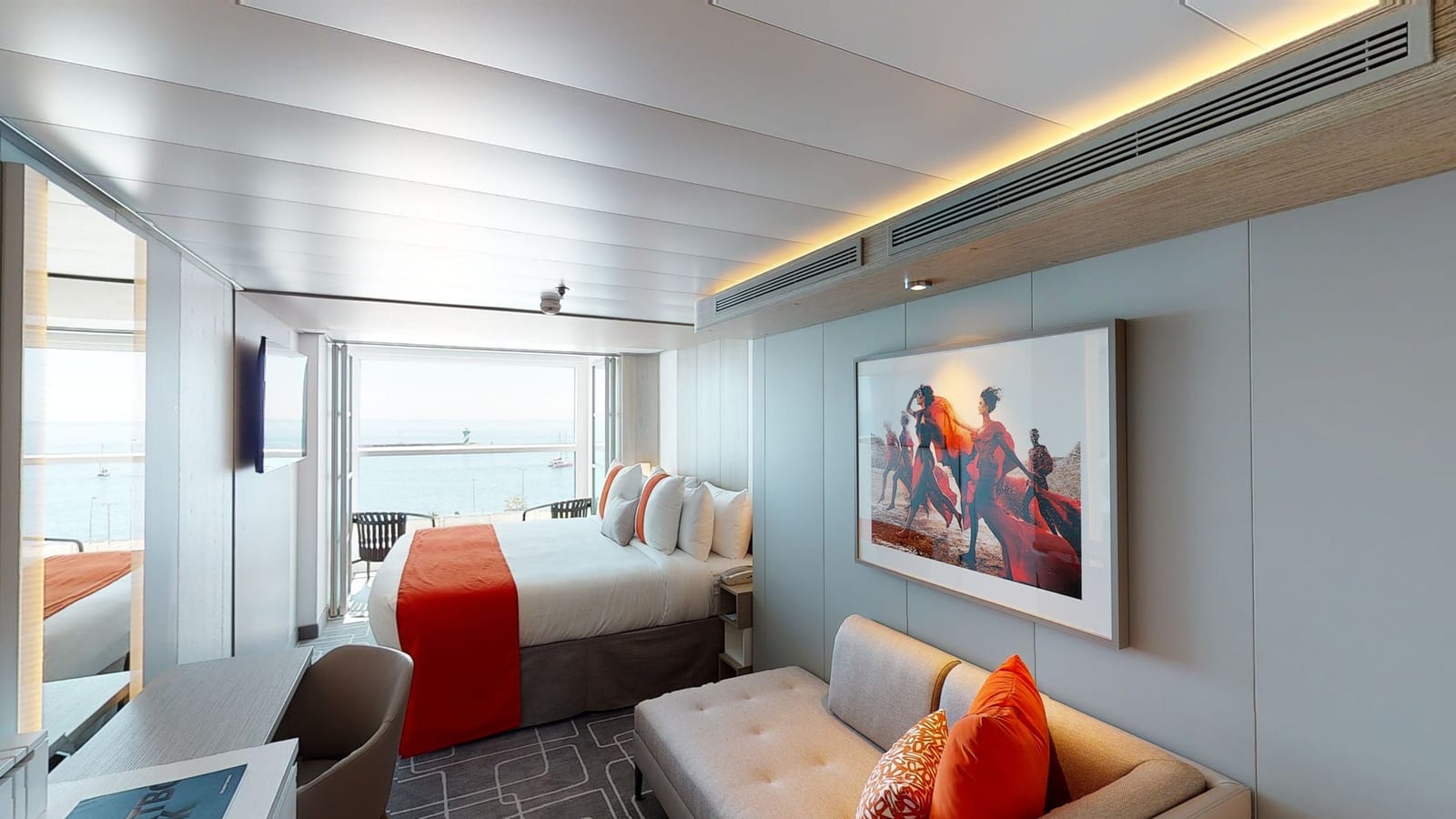 Edge Stateroom with Infinite Veranda