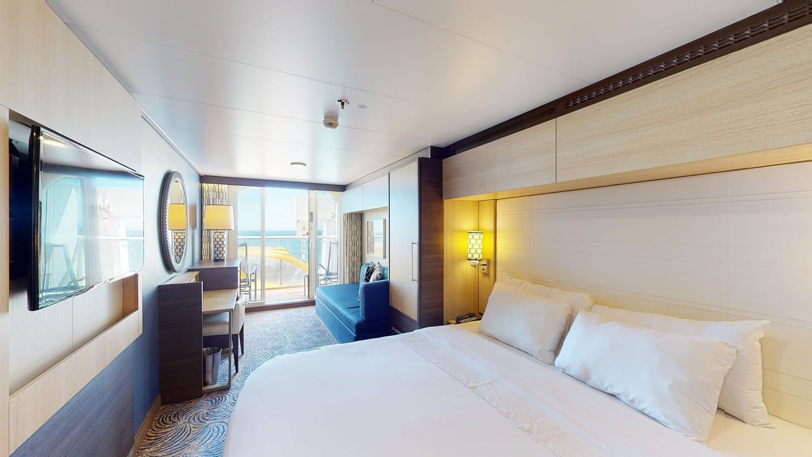 Quantum of the Seas - Obstructed Ocean View Balcony