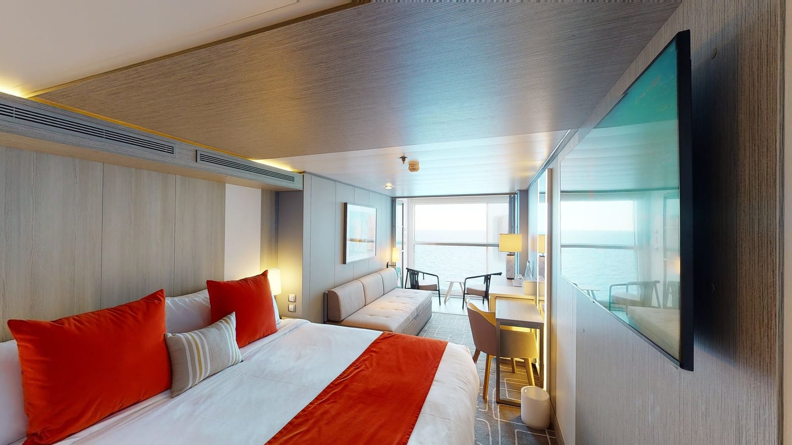Edge Stateroom with Infinite Veranda (Partial View)